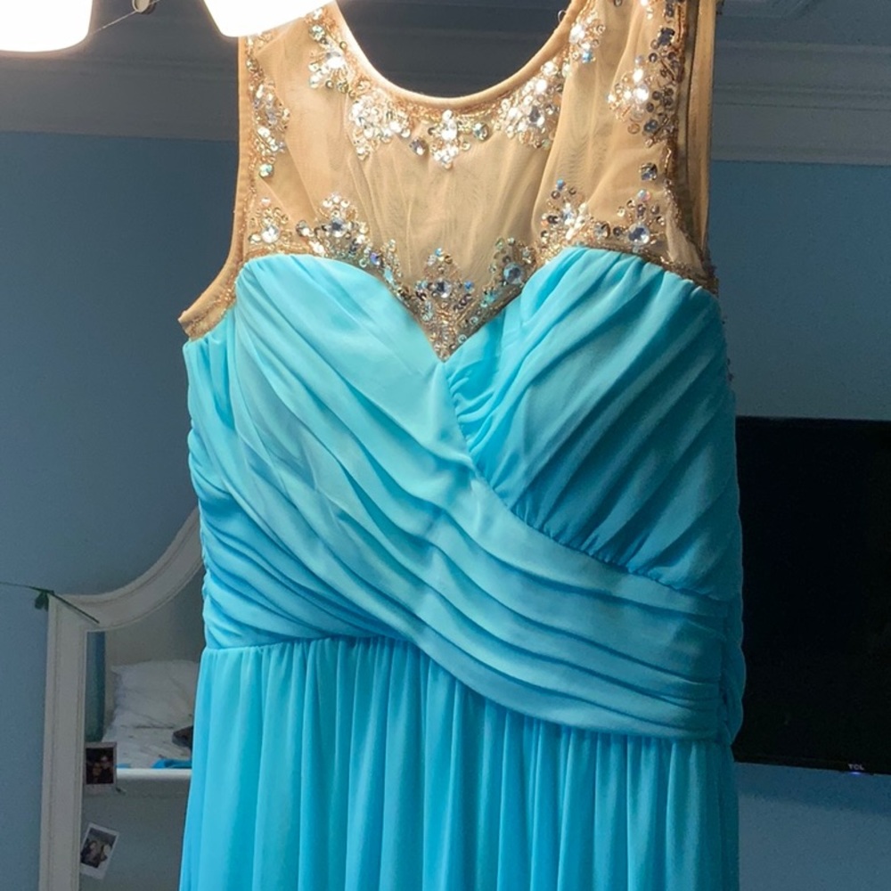 Baby Blue Gemstone Dress